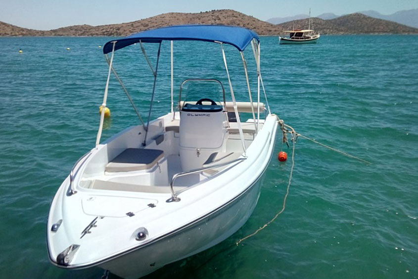 Rent a Boat in Lindos | Olympic 490 30hp